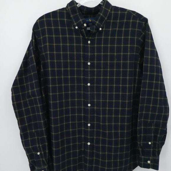 Ralph Lauren Shirt Mens XL Plaid Classic Fit Button Down Long Sleeve Pocket - Picture 6 of 12
